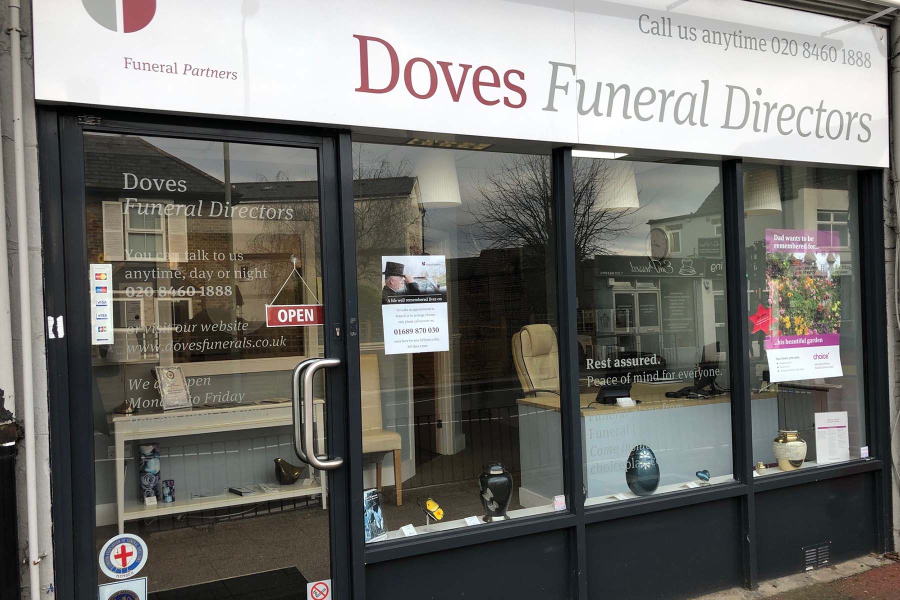 Doves Funeral Directors Ashford, Larkfield, Maidstone, Orpington