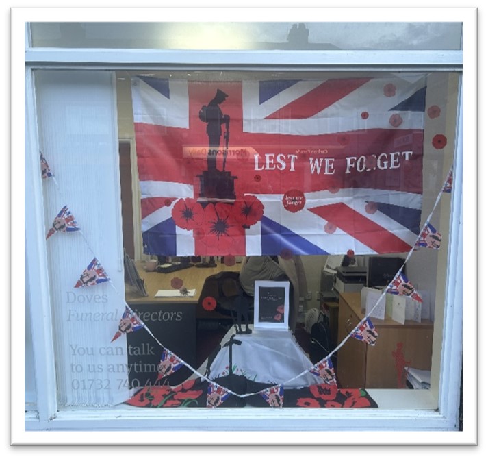 Remembrance window display