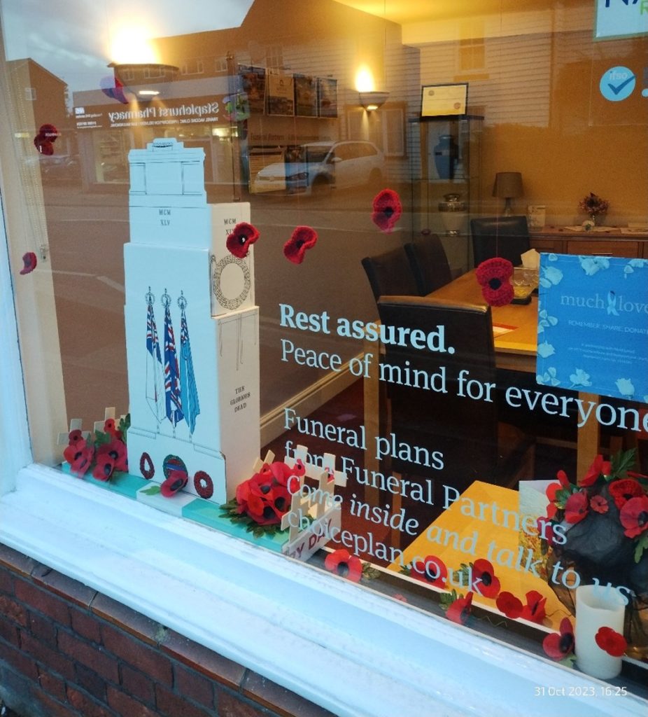 Remembrance window display